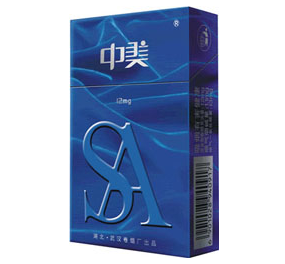 中美（硬蓝12mg）香烟